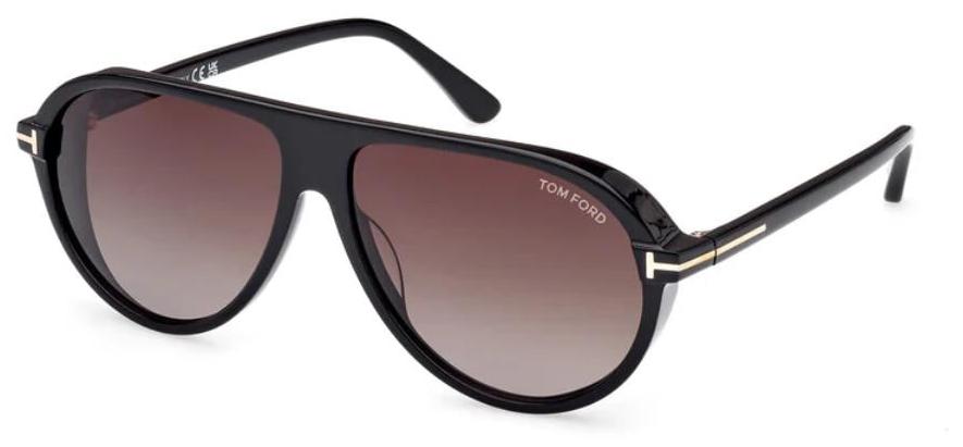Tom Ford FT 1023 01B 60 Unisex Güneş Gözlüğü
