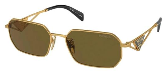 Prada 0pr A51s Dikdörtgen Kahverengi Unisex Güneş Gözlüğü