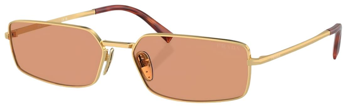 Prada 0pr A60S 5AK07V Gold Dikdörtgen Kadın Güneş Gözlüğü